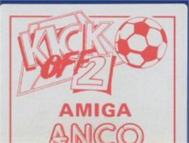 Top of cartridge artwork for Kick Off 2: Return To Europe on the Commodore Amiga.