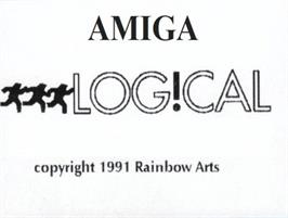Top of cartridge artwork for Log!cal on the Commodore Amiga.