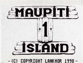 Top of cartridge artwork for Maupiti Island on the Commodore Amiga.