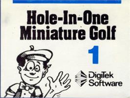 Top of cartridge artwork for Mini Golf on the Commodore Amiga.