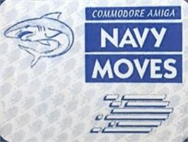 Top of cartridge artwork for Navy Moves on the Commodore Amiga.