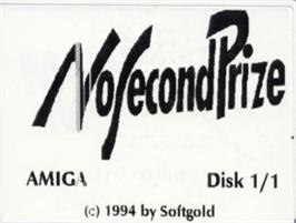 Top of cartridge artwork for No Second Prize on the Commodore Amiga.