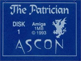 Top of cartridge artwork for Patrician, The on the Commodore Amiga.