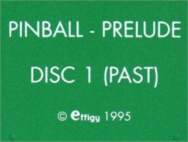 Top of cartridge artwork for Pinball Prelude on the Commodore Amiga.