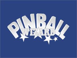 Top of cartridge artwork for Pinball Wizard on the Commodore Amiga.