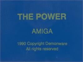 Top of cartridge artwork for Power, The on the Commodore Amiga.