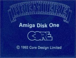 Top of cartridge artwork for Premiere on the Commodore Amiga.