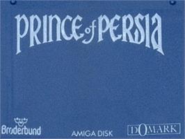 Top of cartridge artwork for Prince of Persia on the Commodore Amiga.