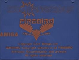 Top of cartridge artwork for Rick Dangerous on the Commodore Amiga.