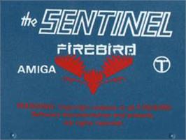 Top of cartridge artwork for Sentinel, The on the Commodore Amiga.