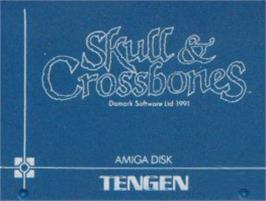 Top of cartridge artwork for Skull & Crossbones on the Commodore Amiga.