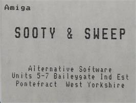 Top of cartridge artwork for Sooty And Sweep on the Commodore Amiga.