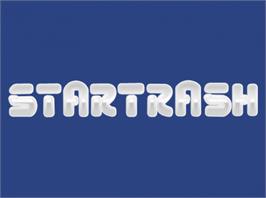 Top of cartridge artwork for Star Trash on the Commodore Amiga.