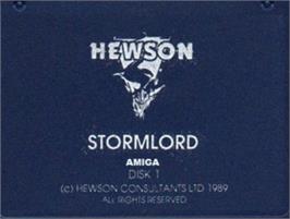 Top of cartridge artwork for Stormlord on the Commodore Amiga.