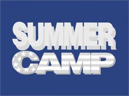Top of cartridge artwork for Summer Camp on the Commodore Amiga.