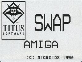 Top of cartridge artwork for Swap on the Commodore Amiga.