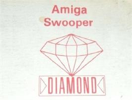 Top of cartridge artwork for Swooper on the Commodore Amiga.