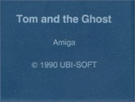 Top of cartridge artwork for Tom And The Ghost on the Commodore Amiga.