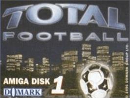 Top of cartridge artwork for Total Football on the Commodore Amiga.