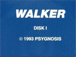 Top of cartridge artwork for Walker on the Commodore Amiga.