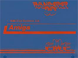 Top of cartridge artwork for Wanderer 3d on the Commodore Amiga.