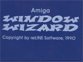 Top of cartridge artwork for Window Wizard on the Commodore Amiga.