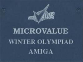 Top of cartridge artwork for Winter Olympiad 88 on the Commodore Amiga.