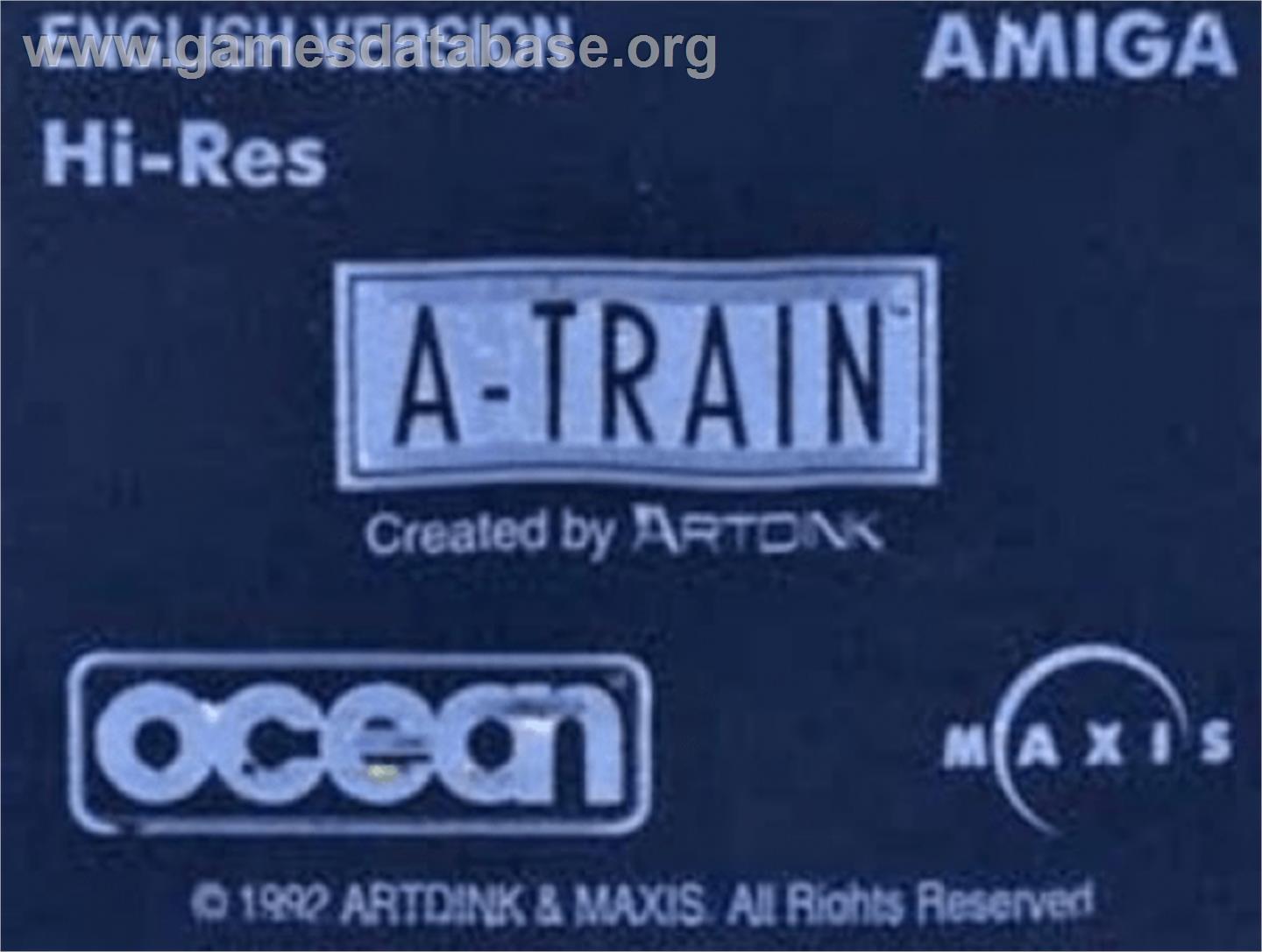 A-Train - Commodore Amiga - Artwork - Cartridge Top