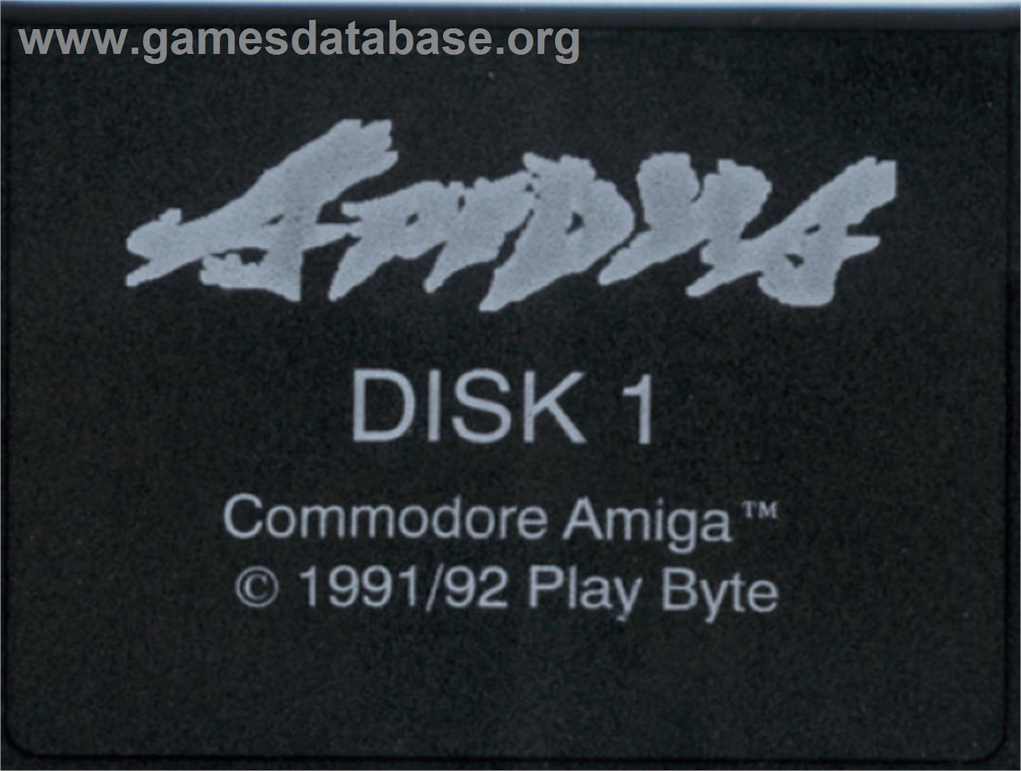 Apidya - Commodore Amiga - Artwork - Cartridge Top