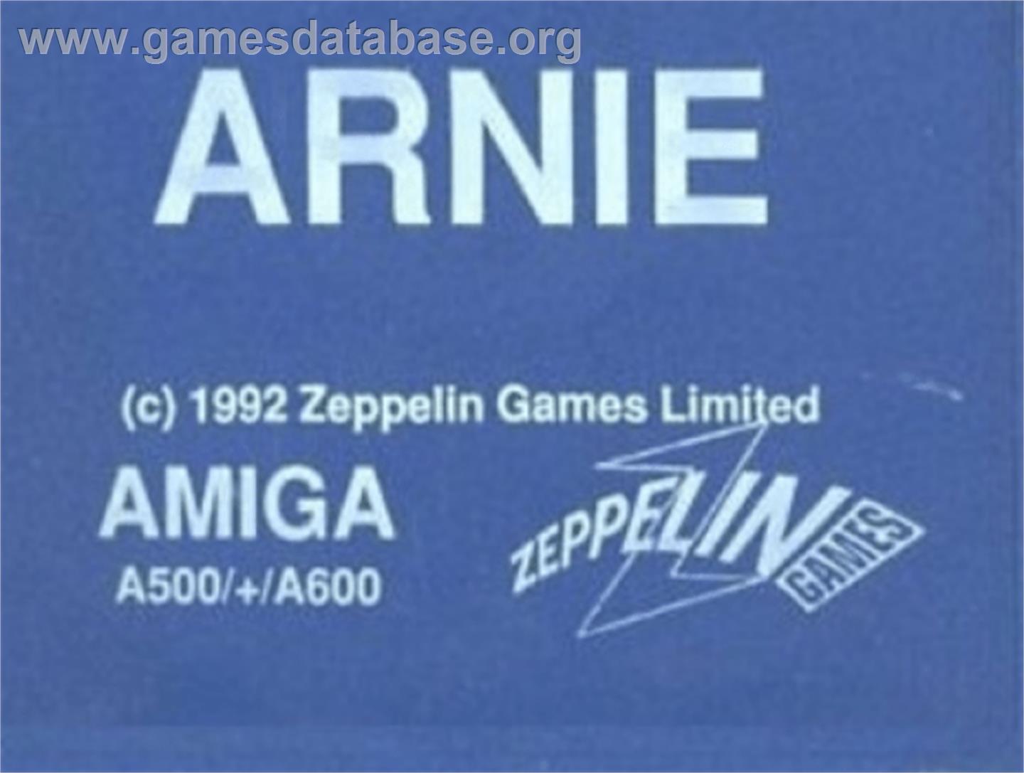 Arnie - Commodore Amiga - Artwork - Cartridge Top