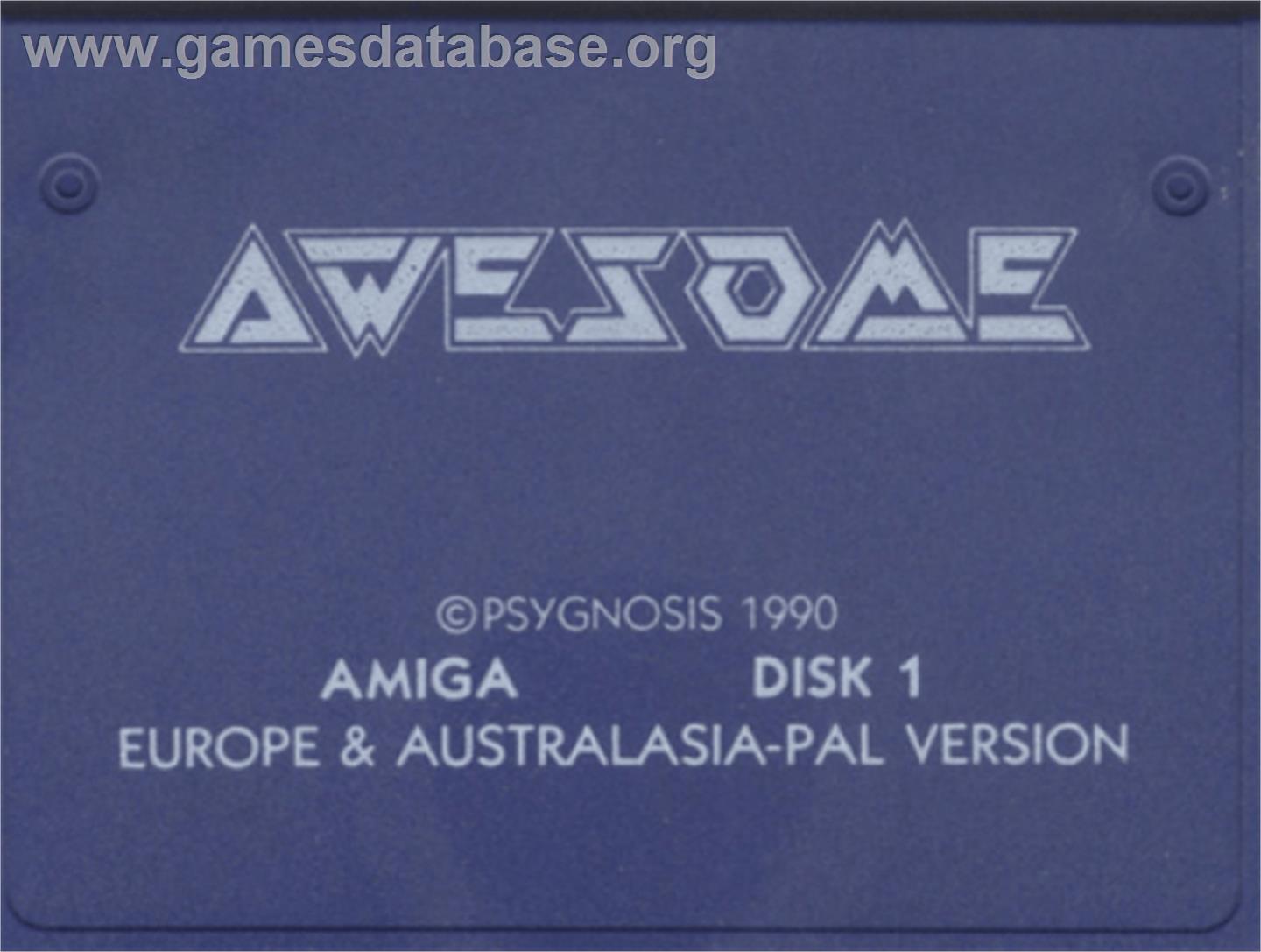 Awesome - Commodore Amiga - Artwork - Cartridge Top