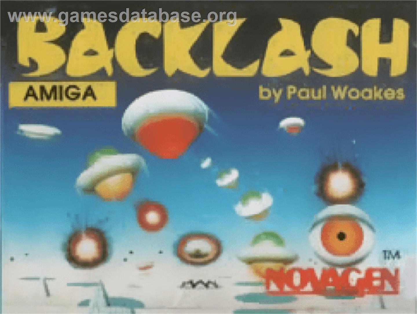 Backlash - Commodore Amiga - Artwork - Cartridge Top