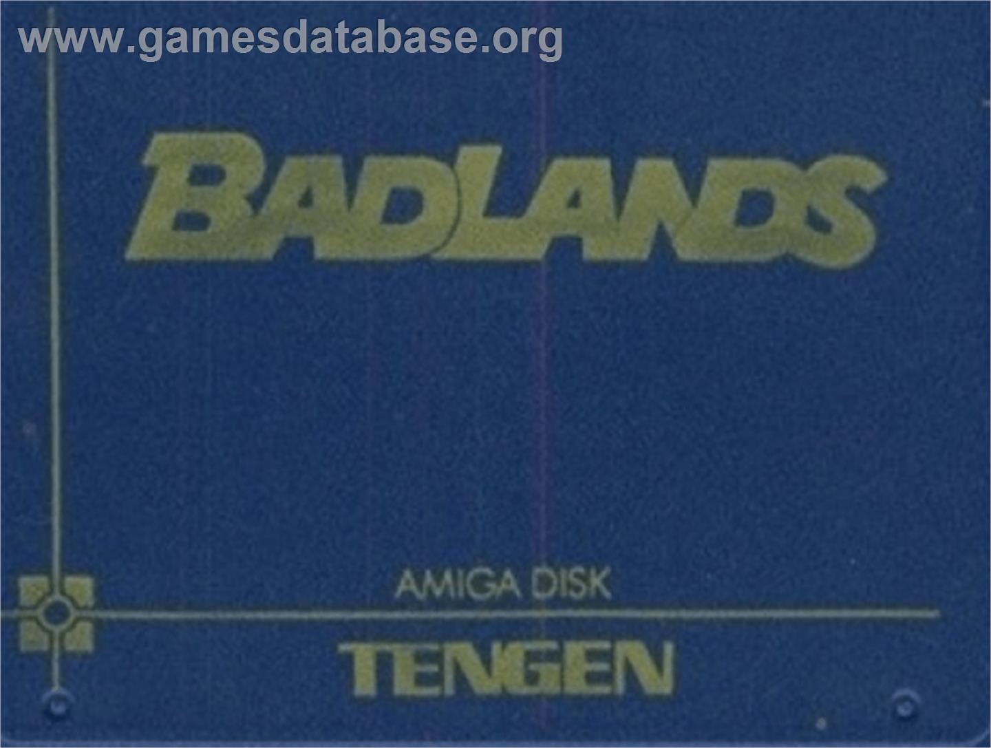 Bad Lands - Commodore Amiga - Artwork - Cartridge Top