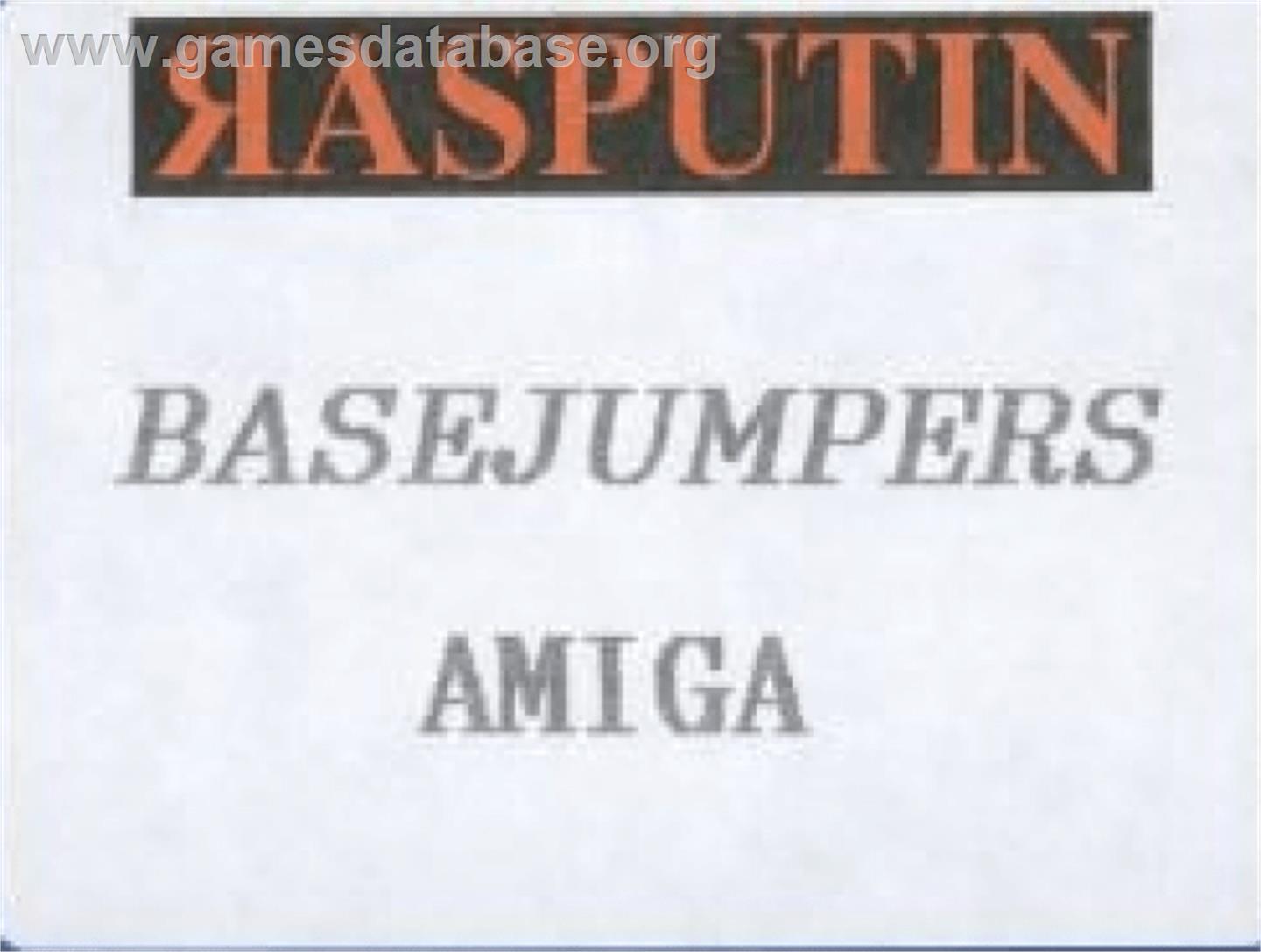 Base Jumpers - Commodore Amiga - Artwork - Cartridge Top