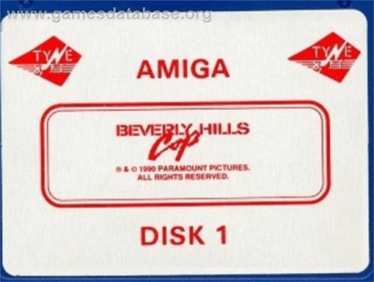 Beverly Hills Cop - Commodore Amiga - Artwork - Cartridge Top