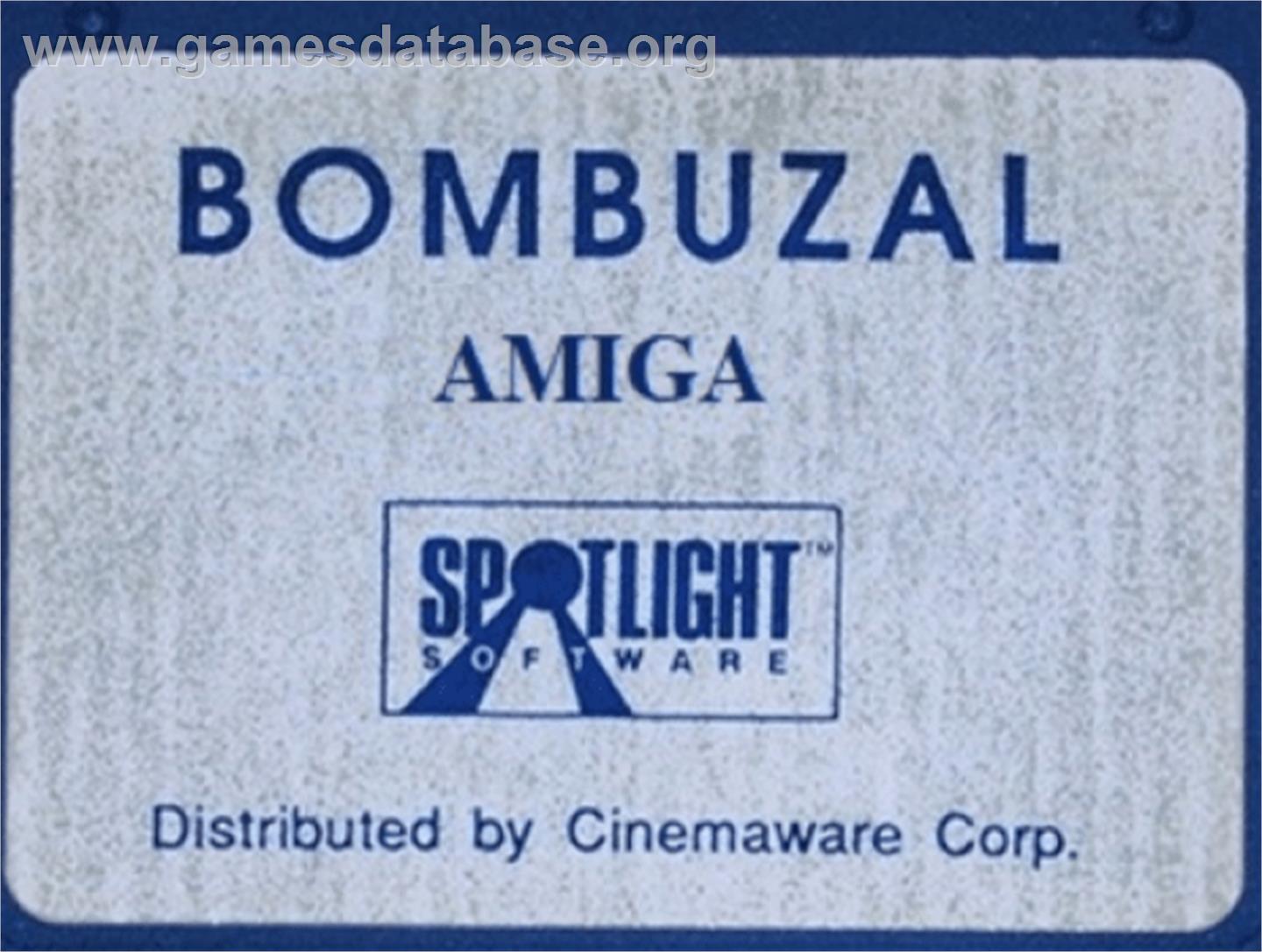 Bombuzal - Commodore Amiga - Artwork - Cartridge Top