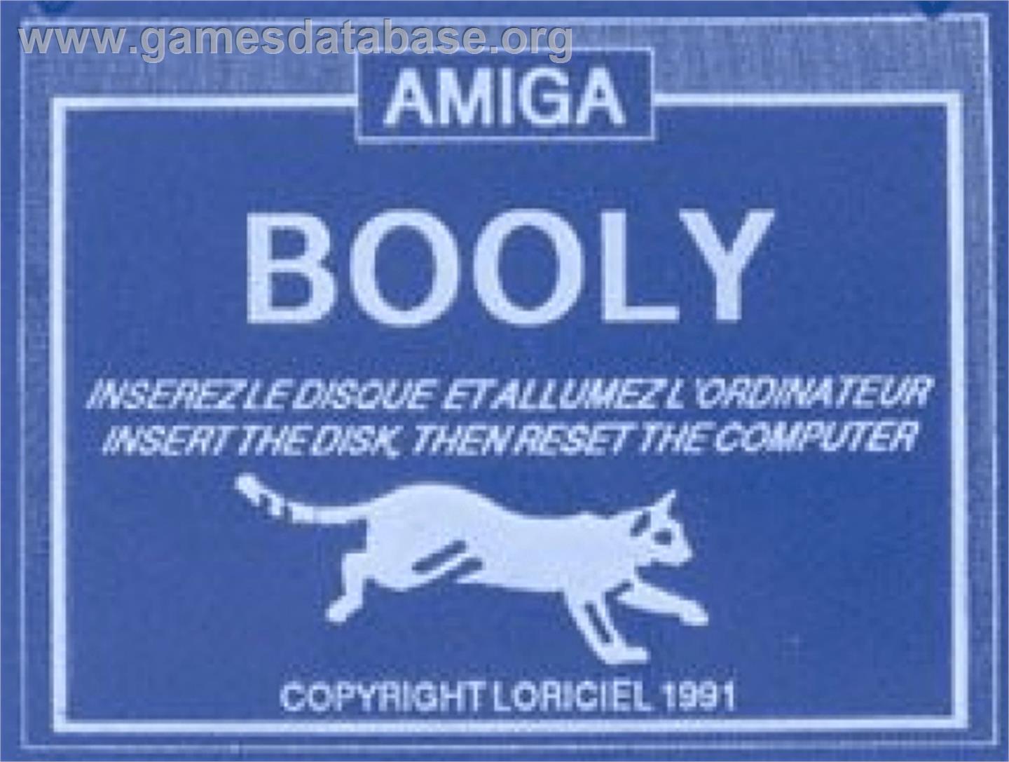 Booly - Commodore Amiga - Artwork - Cartridge Top