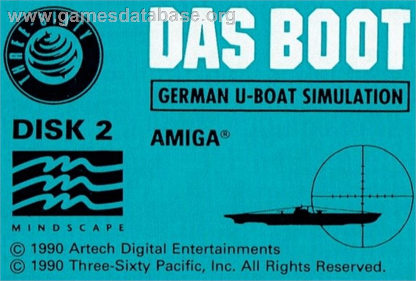 Boot, Das - Commodore Amiga - Artwork - Cartridge Top