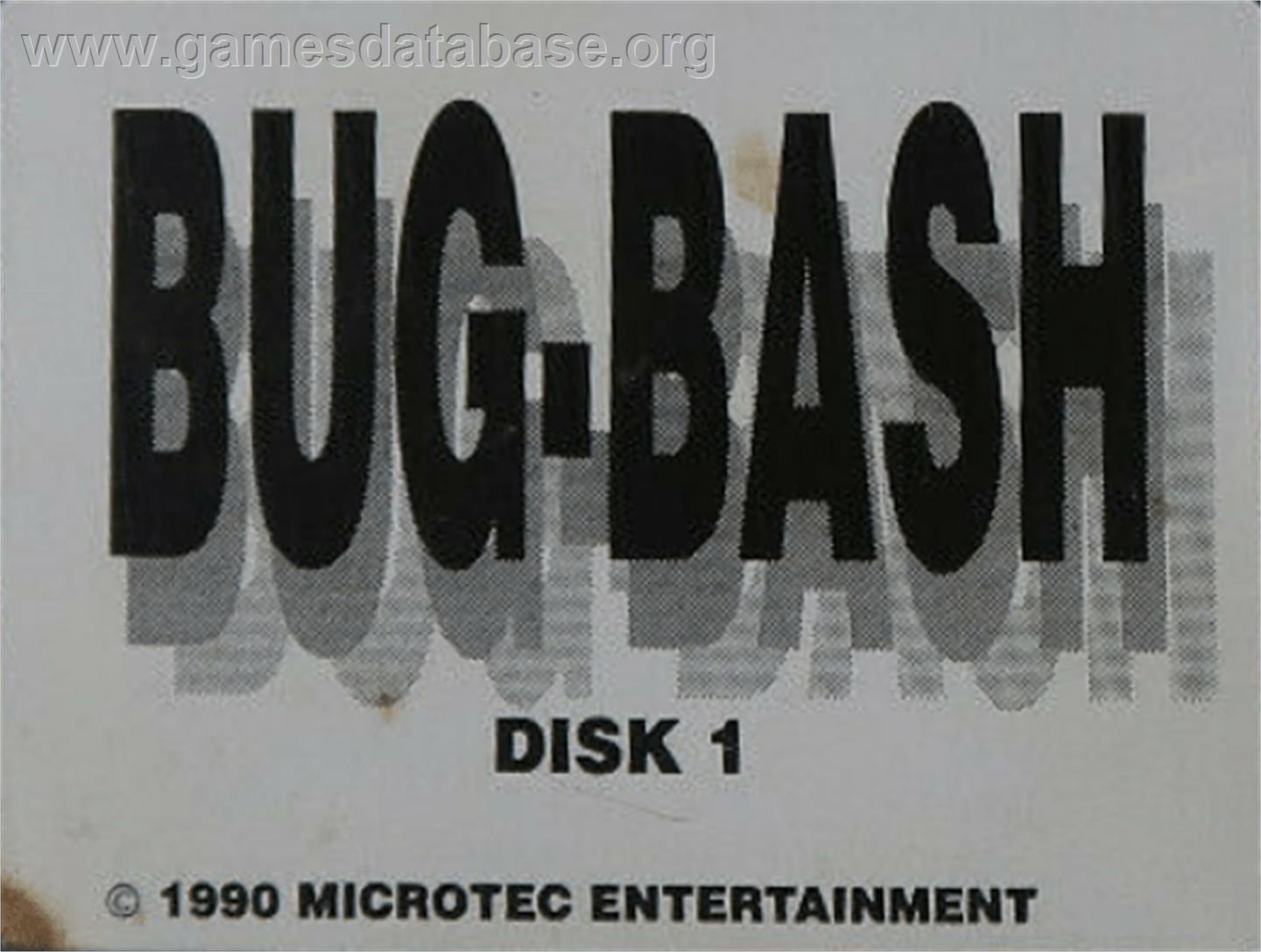 Bug Bash - Commodore Amiga - Artwork - Cartridge Top