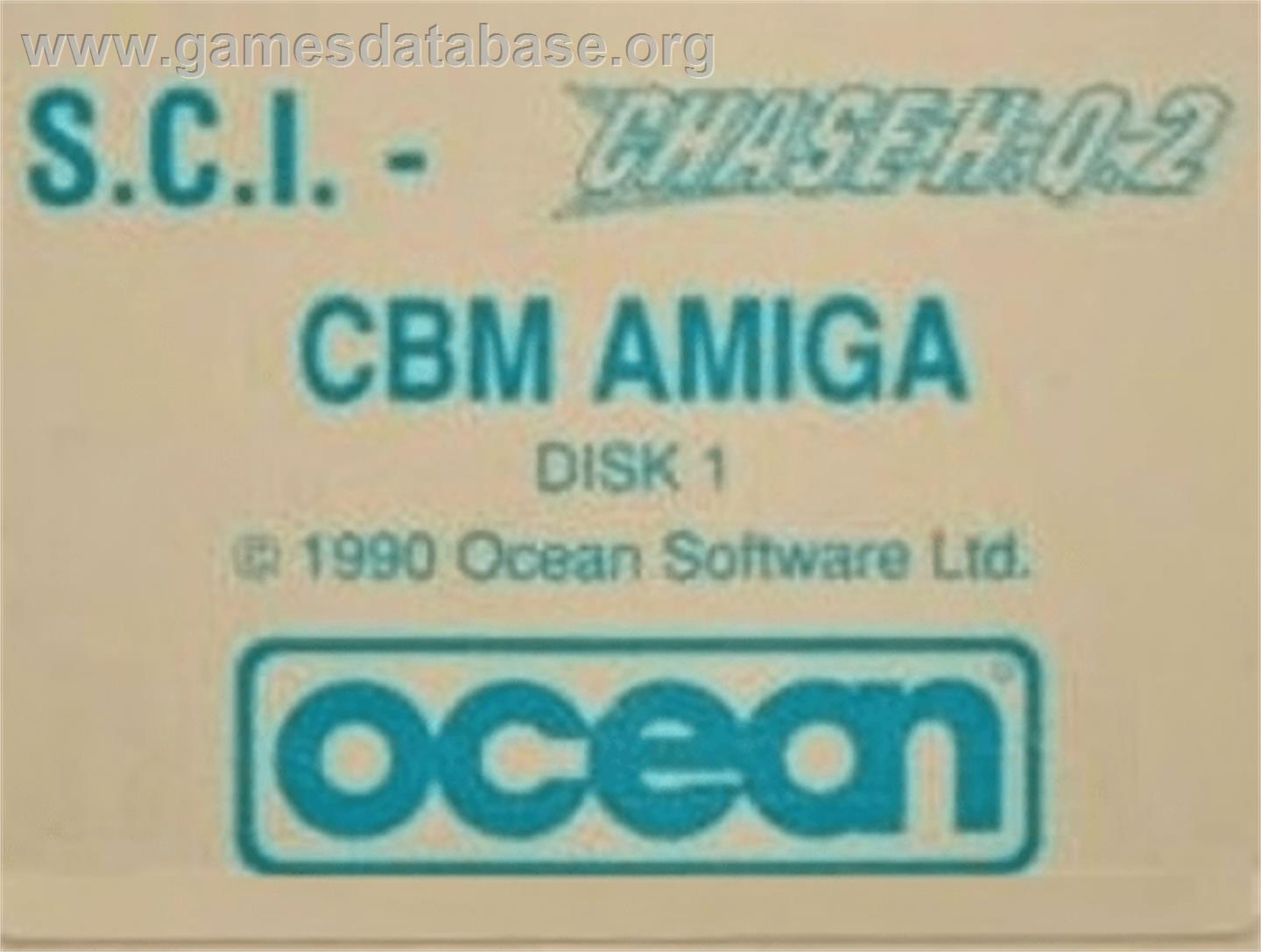 Chase H.q. 2 - Special Criminal Investigation - Commodore Amiga - Artwork - Cartridge Top