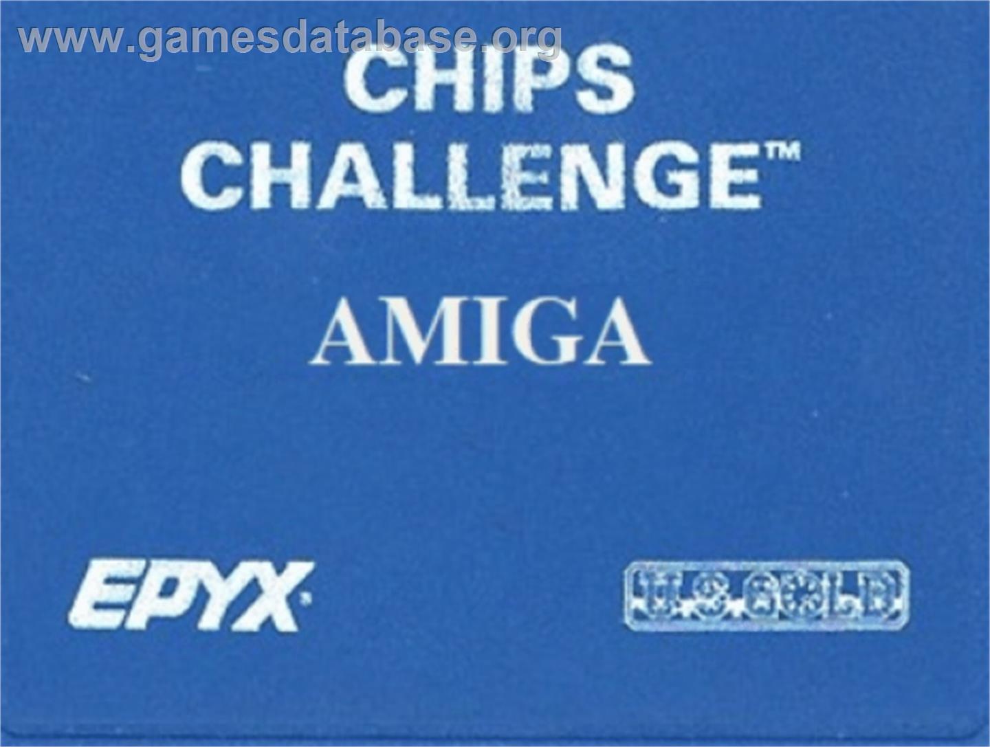Chip's Challenge - Commodore Amiga - Artwork - Cartridge Top