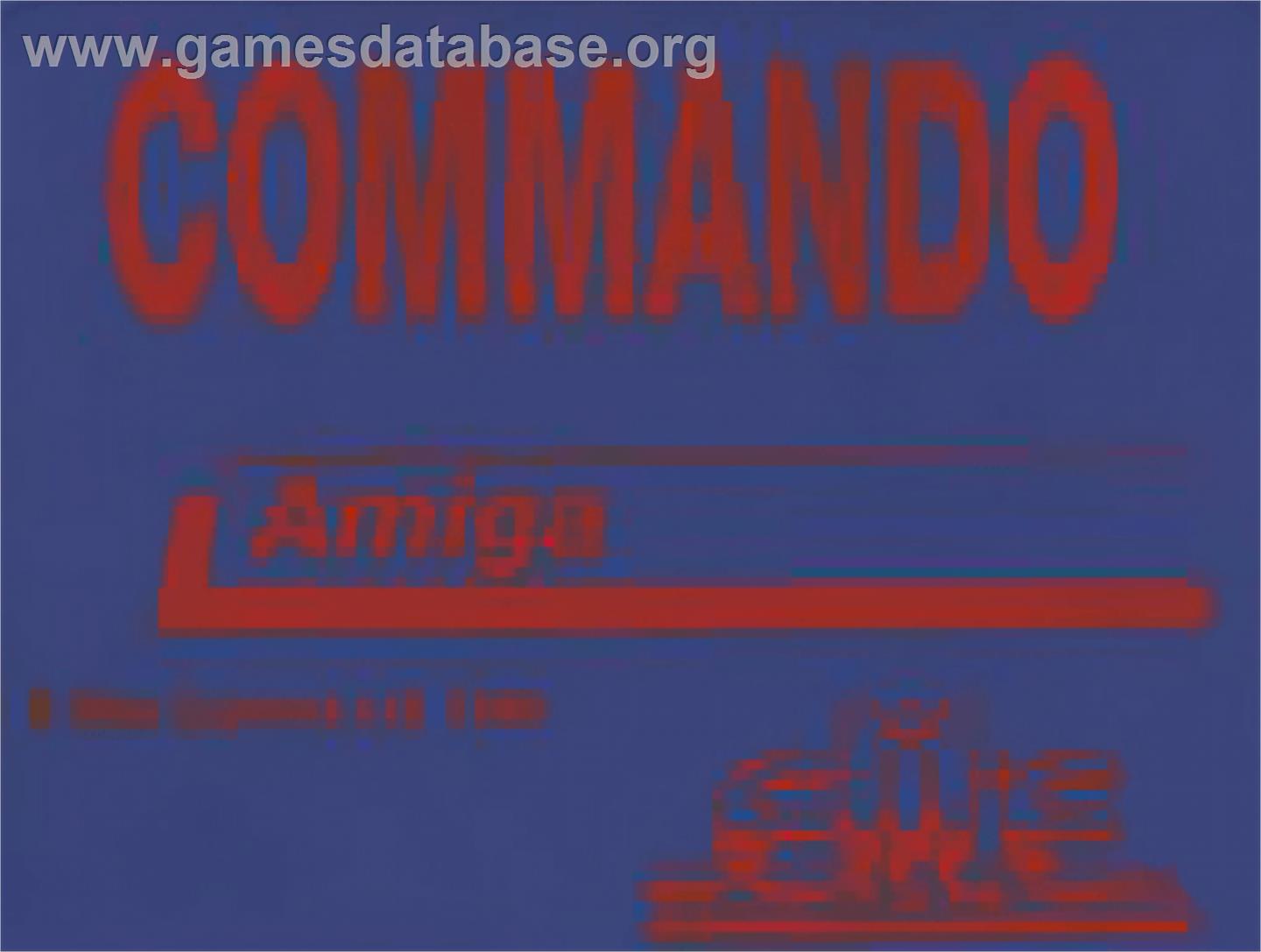 Commando - Commodore Amiga - Artwork - Cartridge Top