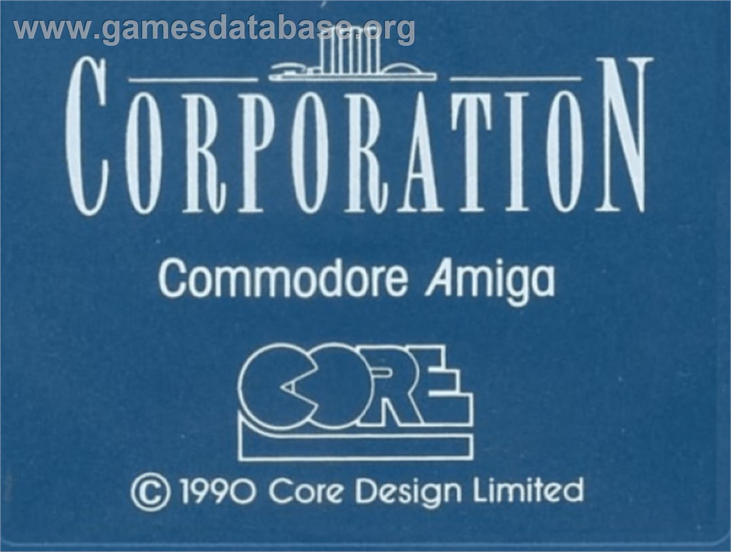 Corporation - Commodore Amiga - Artwork - Cartridge Top