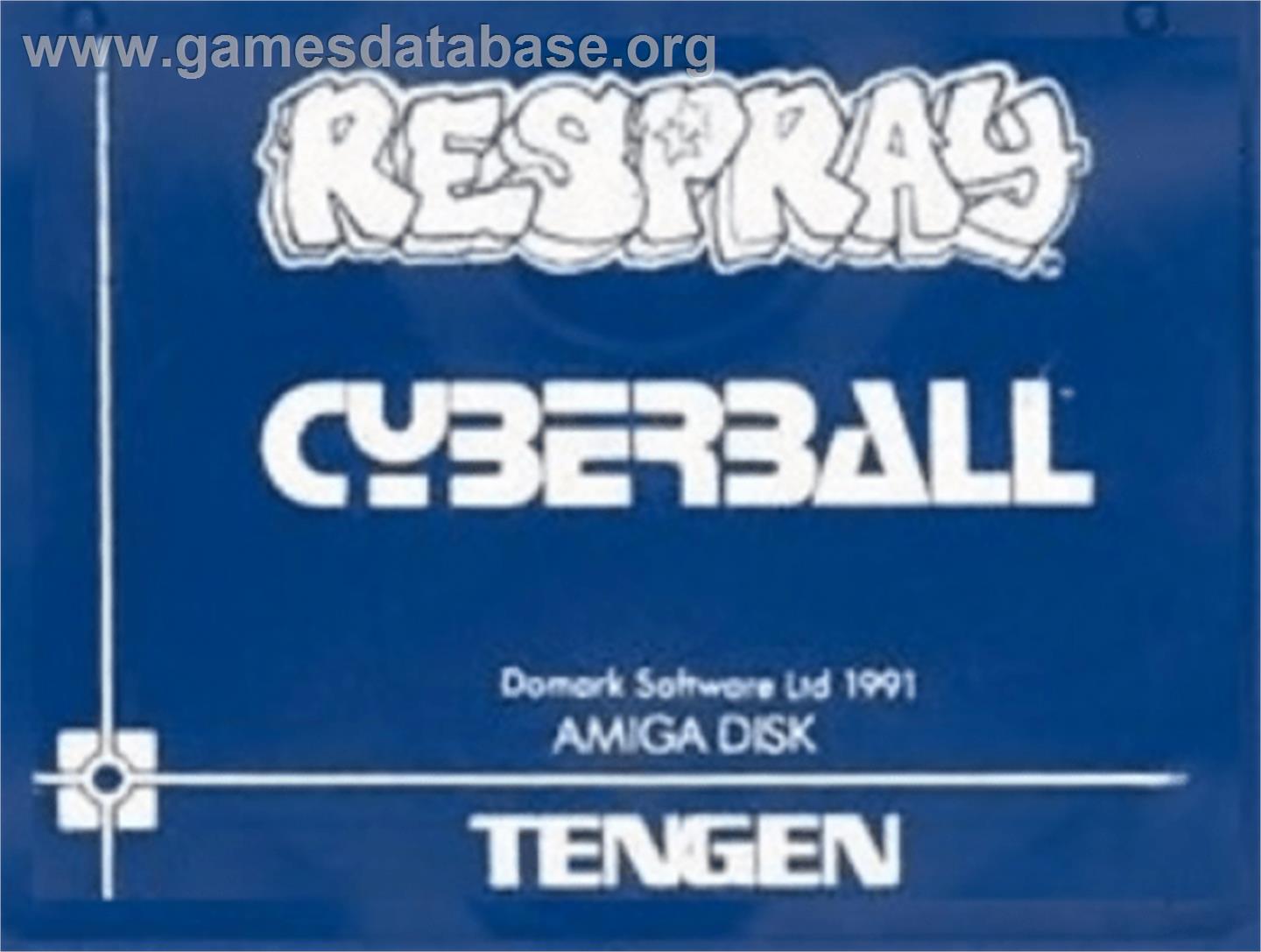 Cyberball - Commodore Amiga - Artwork - Cartridge Top