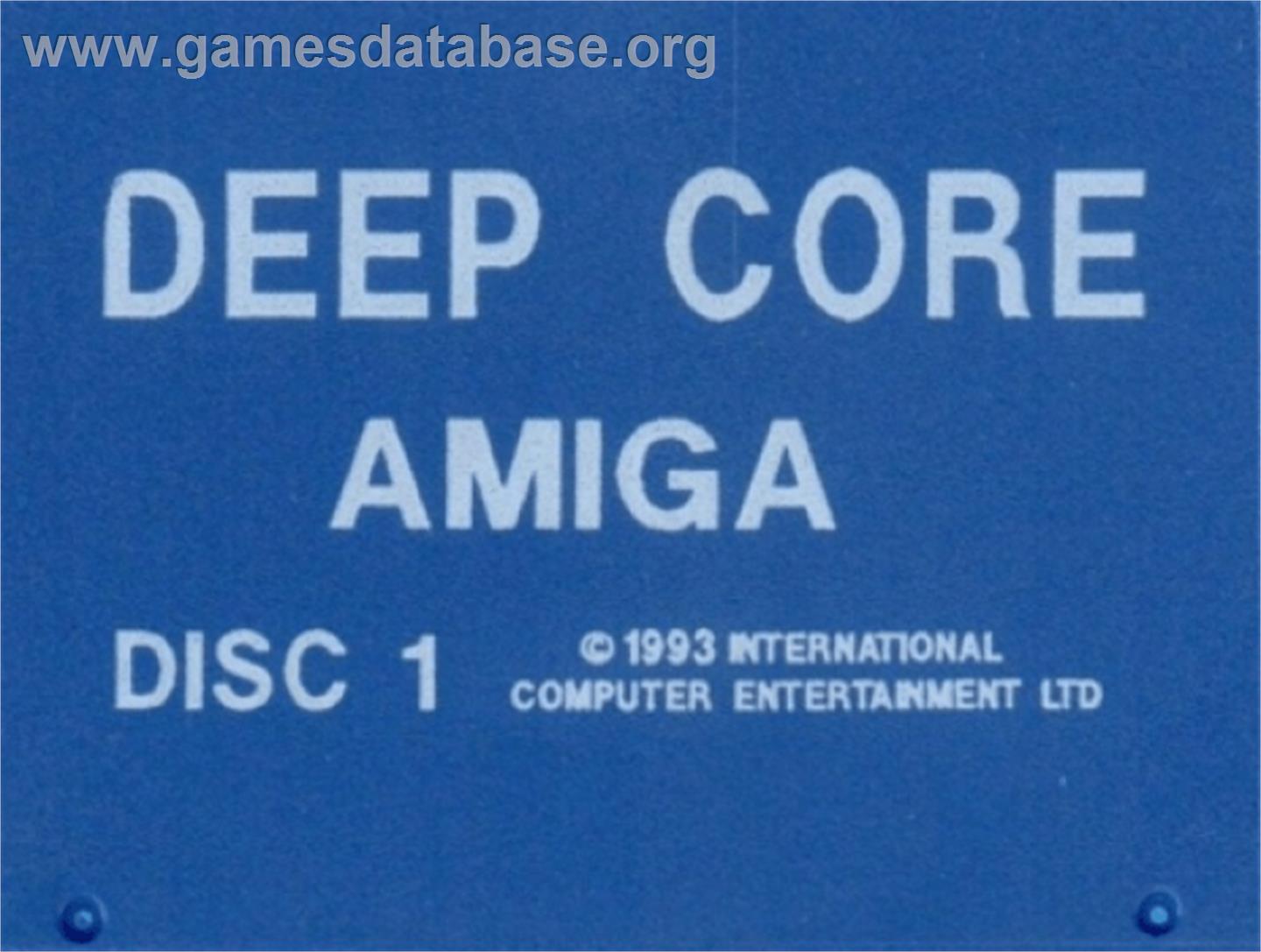 Deep Core - Commodore Amiga - Artwork - Cartridge Top