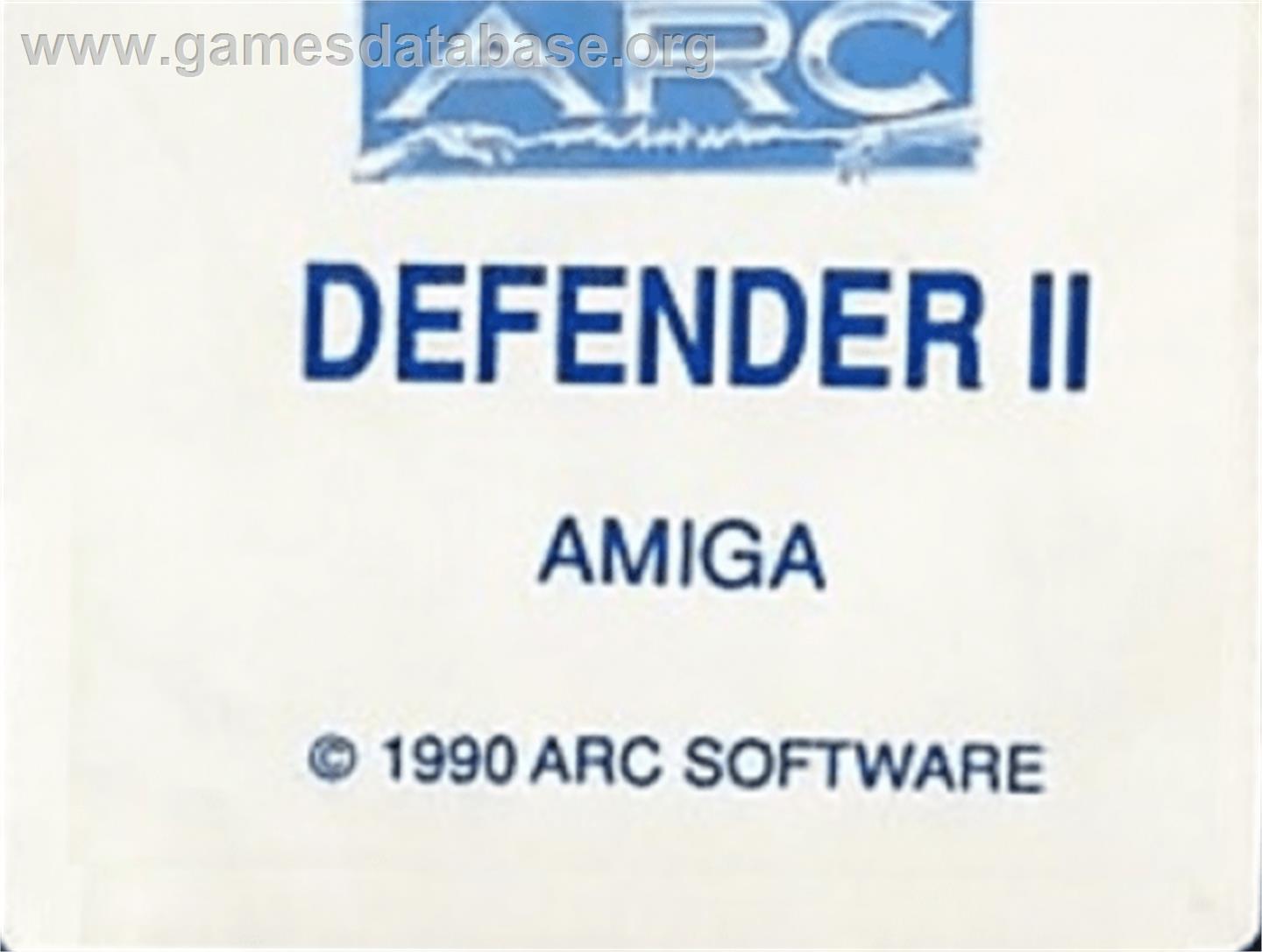 Defender 2 - Commodore Amiga - Artwork - Cartridge Top