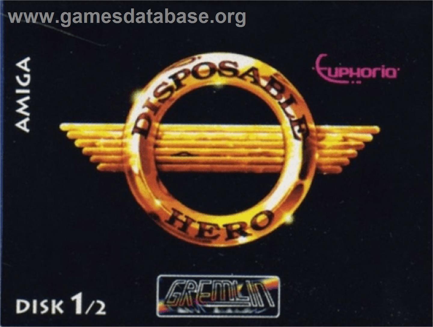 Disposable Hero - Commodore Amiga - Artwork - Cartridge Top