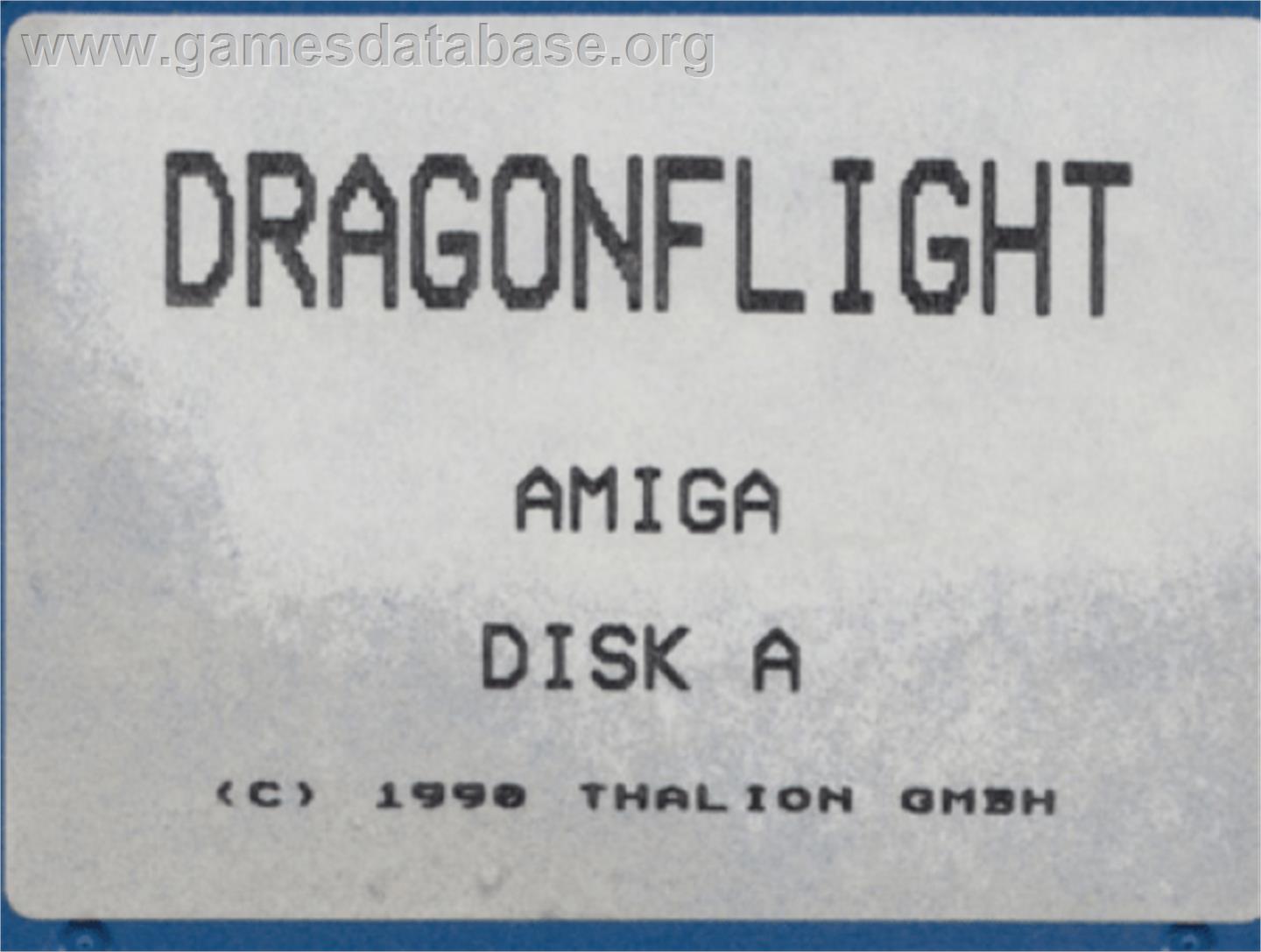 Dragonflight - Commodore Amiga - Artwork - Cartridge Top