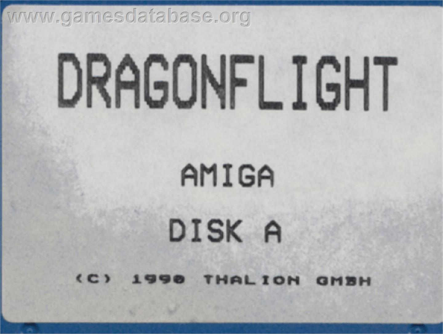 Dragonflight - Commodore Amiga - Artwork - Cartridge Top
