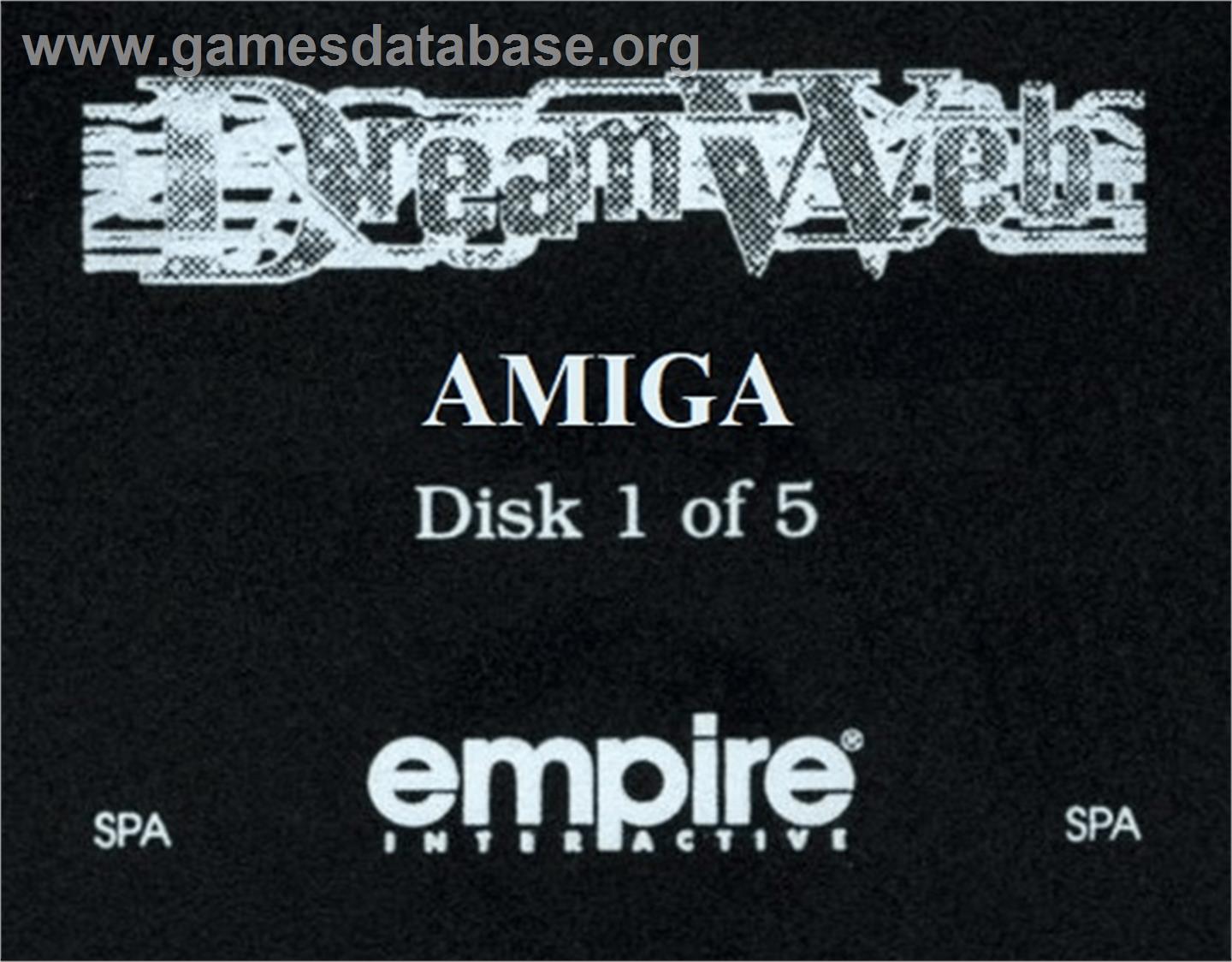 Dream Web - Commodore Amiga - Artwork - Cartridge Top